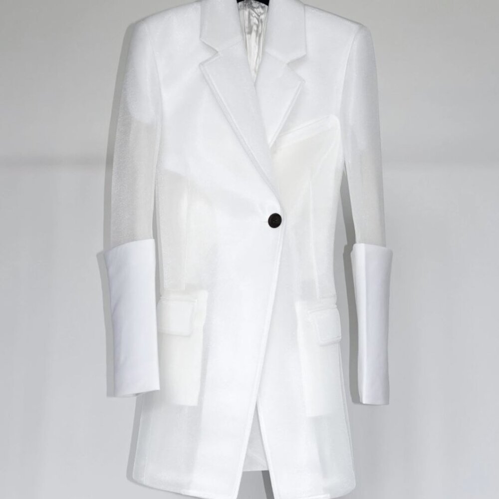 NWT Peter Do Cuffed Fitted Waist Blazer - Size 38